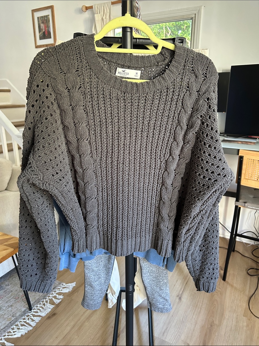 Hollister Sweater. Size Medium. PTP 25”.